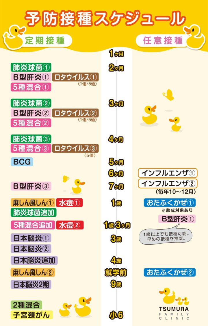 予防接種スケジュール